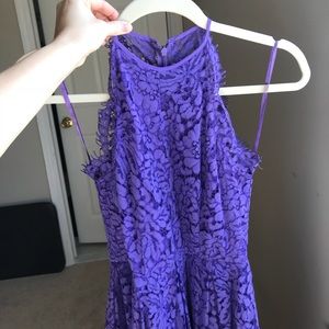 ASOS Lace Scallop edge halter Midi dress